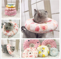 HKM-5714365 Soft Cotton Cat Collar with Adjustable Sizes and Cute Cartoon Designs
