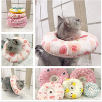 HKM-5714365 Soft Cotton Cat Collar with Adjustable Sizes and Cute Cartoon Designs