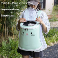 HKM-5714621 Foldable Large Capacity Cat and Dog Bag with Contrast Color Design
