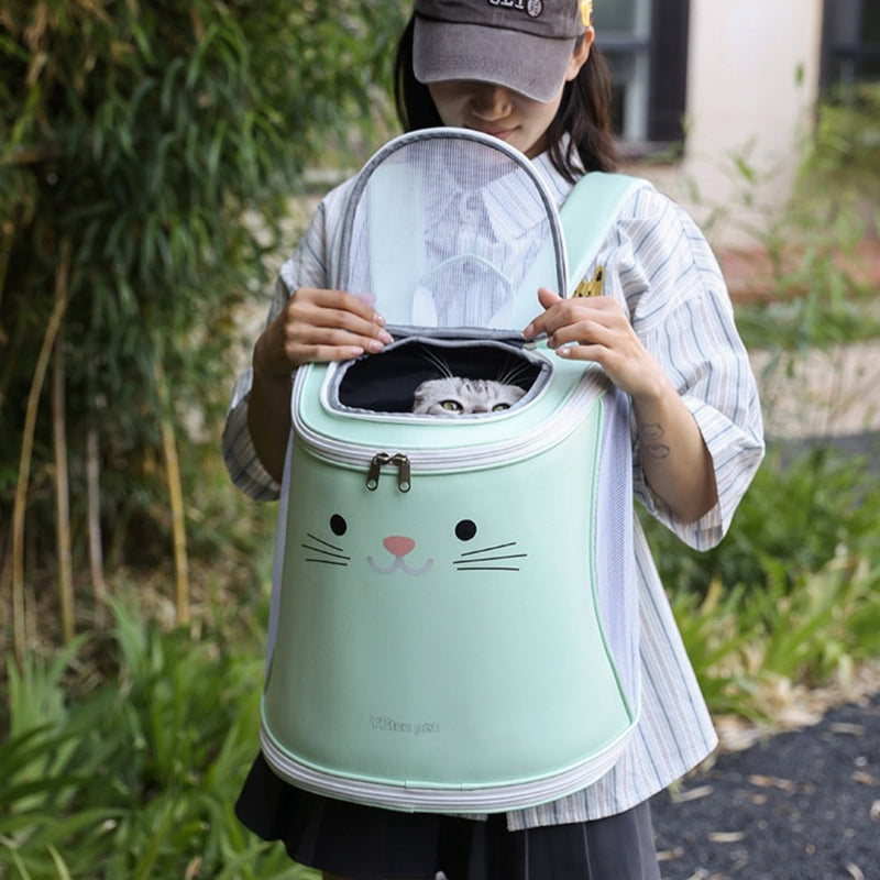 HKM-5714621 Foldable Large Capacity Cat and Dog Bag with Contrast Color Design
