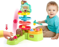HKM-571475 4-in-1 Educational Ball Drop Game Set for Infants and Toddlers, Score-Based Fun