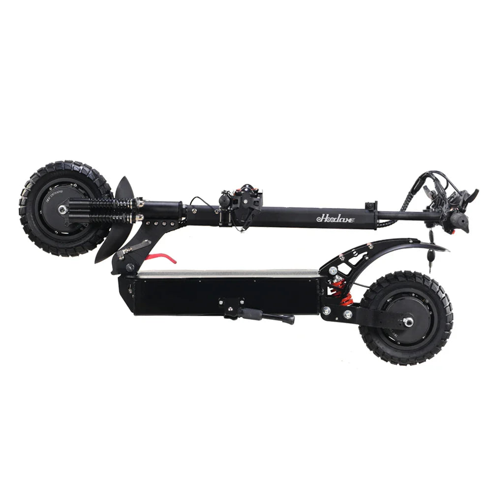 HKM-571539 High-Power Electric Scooter with 2400W Motor, 52V Battery, 50 Km/h Max Speed, 10-Inch Tires, Foldable Design, 150kg Load Capacity