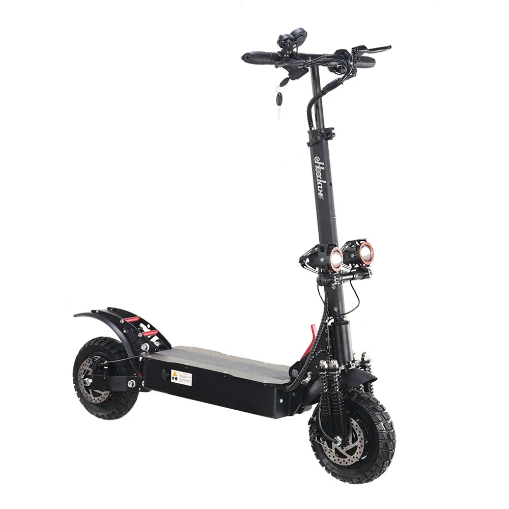 HKM-571539 High-Power Electric Scooter with 2400W Motor, 52V Battery, 50 Km/h Max Speed, 10-Inch Tires, Foldable Design, 150kg Load Capacity