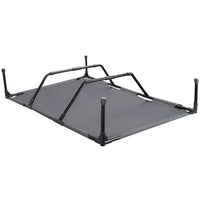 HKM-5716797 Elevated Large Outdoor Pet Camping Bed for All Seasons - Easy to Clean, Dark Gray