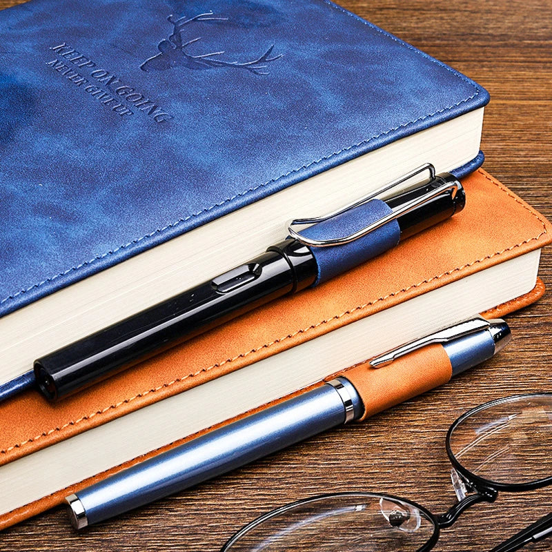 HKM-571795 Custom A5 PU Leather Journal Notebook with Super Thick Pages and Optional Logo
