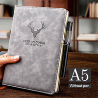 HKM-571795 Custom A5 PU Leather Journal Notebook with Super Thick Pages and Optional Logo