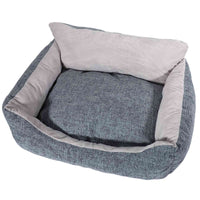 HKM-5718205 Cozy Soft Cloth Pet Kennel Mat for Small and Medium Pets - Light and Dark Gray Options