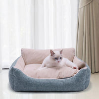 HKM-5718205 Cozy Soft Cloth Pet Kennel Mat for Small and Medium Pets - Light and Dark Gray Options