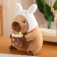 HKM-572115 Capybara Plush Toys in Various Designs: Dinosaur, Unicorn, Avocado, and Rabbit Styles