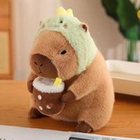 HKM-572115 Capybara Plush Toys in Various Designs: Dinosaur, Unicorn, Avocado, and Rabbit Styles