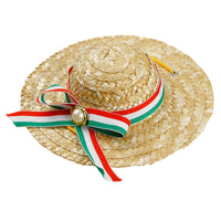 HKM-5722301 Stylish Straw Hat for Pet Shade - Perfect for Cats and Dogs