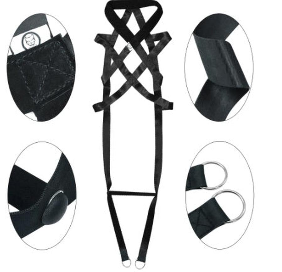 HKM-572371 Cotton Dog Leash - 110CM Full Length with Chest Straps for Training