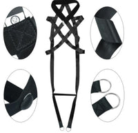 HKM-572371 Cotton Dog Leash - 110CM Full Length with Chest Straps for Training