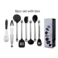 HKM-572371 Stainless Steel 6-Piece Kitchen Utensil Set for Cooking and Food Preparation