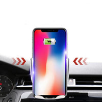 HKM-572371 Wireless Charging Mobile Phone Holder for Car with Stretching Function