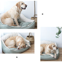HKM-5723965 Versatile Removable Washable Pet Mat for Small to Extra Large Dogs - Suede and Linen Design