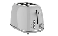 HKM-572563 Extra Wide Slot 2-Slice Toaster with Reheat, Defrost, Cancel Functions and 6 Browning Settings, Retro Design
