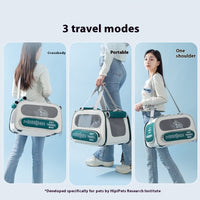 HKM-5726141 Spacious and Breathable Pet Backpack – Soft Oxford Cloth with Mesh Design for Cats and Small Dogs