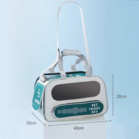 HKM-5726141 Spacious and Breathable Pet Backpack – Soft Oxford Cloth with Mesh Design for Cats and Small Dogs