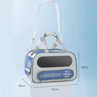 HKM-5726141 Spacious and Breathable Pet Backpack – Soft Oxford Cloth with Mesh Design for Cats and Small Dogs