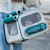 HKM-5726141 Spacious and Breathable Pet Backpack – Soft Oxford Cloth with Mesh Design for Cats and Small Dogs