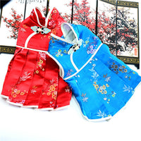 HKM-5726269 Elegant Brocade Dress for Female Pets - Spring, Summer & Autumn Style