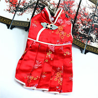 HKM-5726269 Elegant Brocade Dress for Female Pets - Spring, Summer & Autumn Style