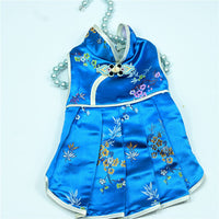 HKM-5726269 Elegant Brocade Dress for Female Pets - Spring, Summer & Autumn Style