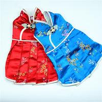 HKM-5726269 Elegant Brocade Dress for Female Pets - Spring, Summer & Autumn Style