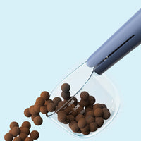 HKM-5727677 Transparent Pet Food Spoon with Measuring Scale for Cats and Dogs, Ideal for Accurate Feeding Measurement