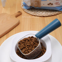 HKM-5727677 Transparent Pet Food Spoon with Measuring Scale for Cats and Dogs, Ideal for Accurate Feeding Measurement