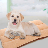 HKM-5727933 Removable and Washable Square Lamb Velvet Pet Kennel Mat for Large Dogs