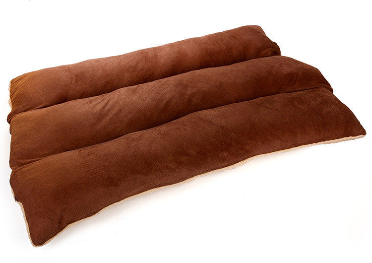 HKM-5727933 Removable and Washable Square Lamb Velvet Pet Kennel Mat for Large Dogs