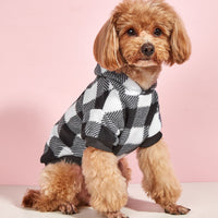 HKM-5728445 Cozy Plaid Hoodie for Pets in Various Colors and Sizes