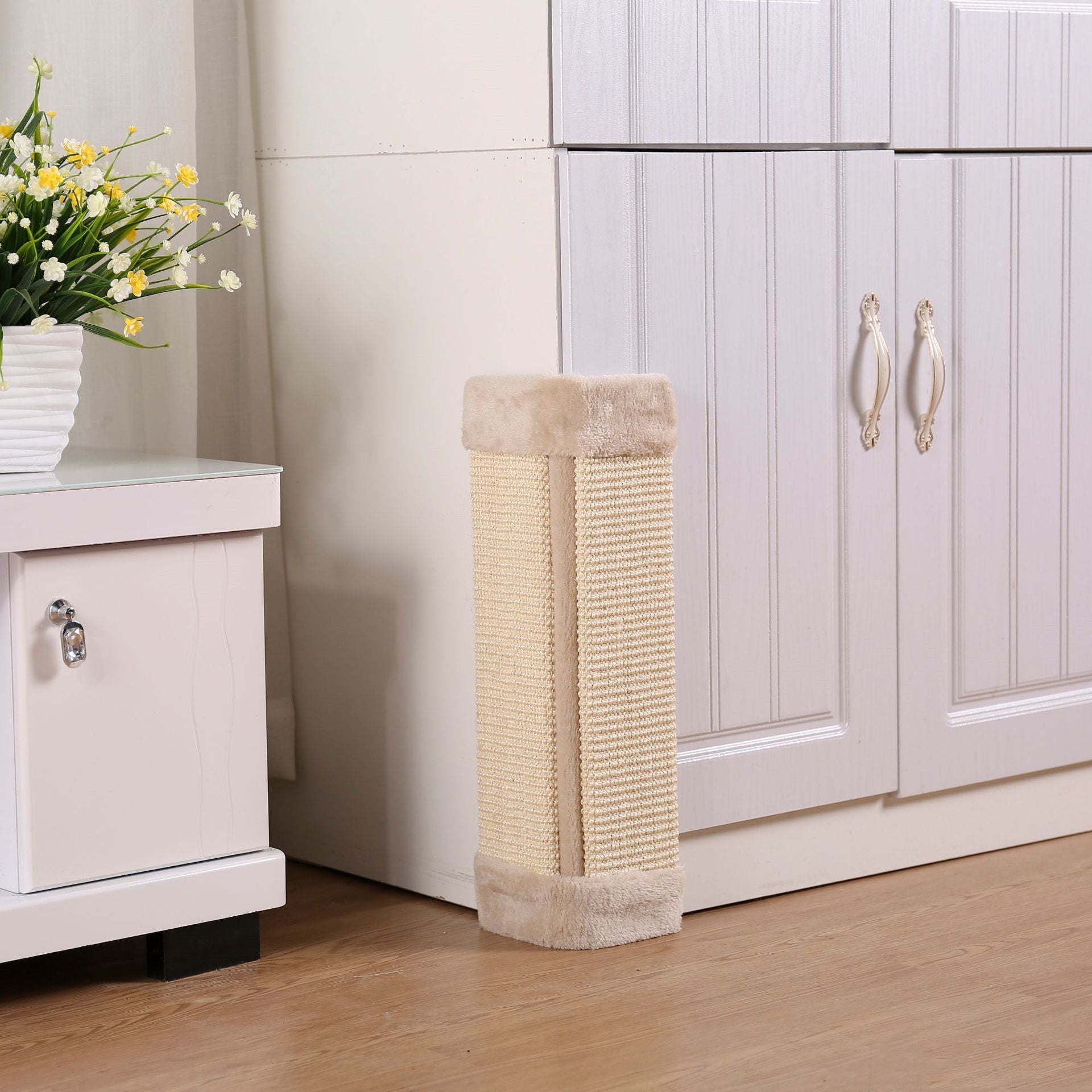 HKM-5729853 Creative Flat Scratcher for Cats - Beige, Gray, Black - Cat Scratching Board and Mat 23x49cm
