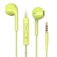 HKM-573011 Wired Earplug Headset in Multiple Colors: Black, White, Pink, Green, Red