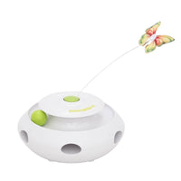 HKM-5730493 Automatic Electric Cat Toy with Rechargeable Function and Interchangeable Heads, Perfect for Pet Playtime