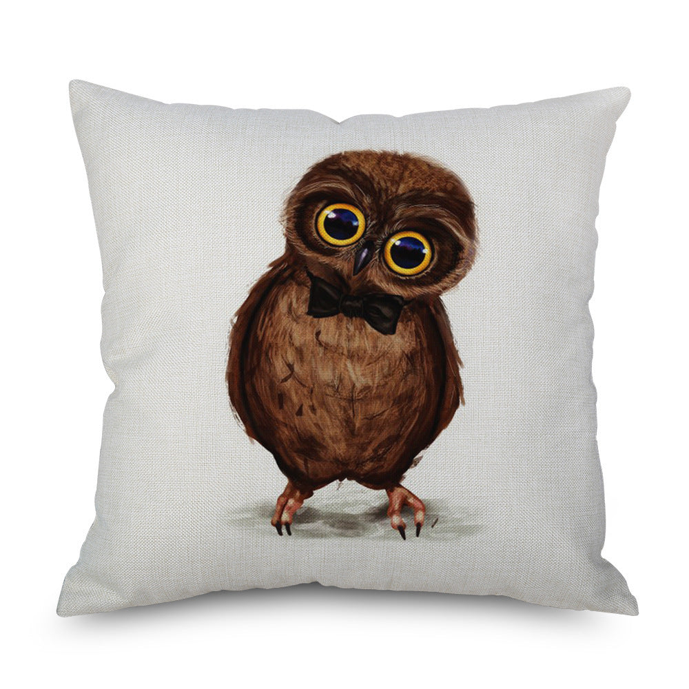 HKM-573203 Linen Pillowcase – Modern Simple Design, 45cm x 45cm, Multiple Colors Available