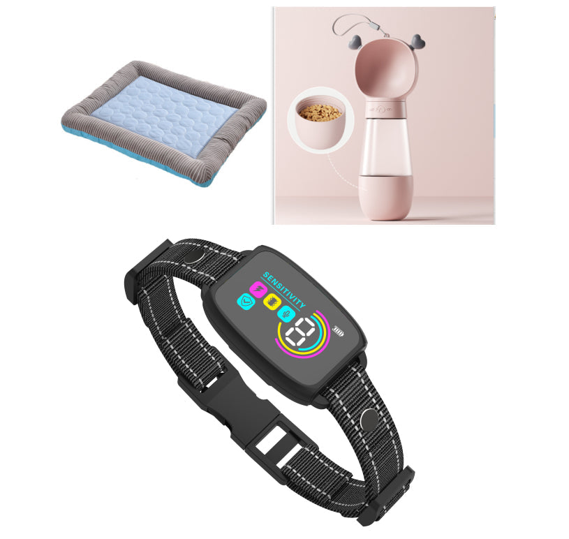 HKM-5732925 Rechargeable Smart Anti-Barking Dog Collar with Waterproof Design and Adjustable Sensitivity for Training