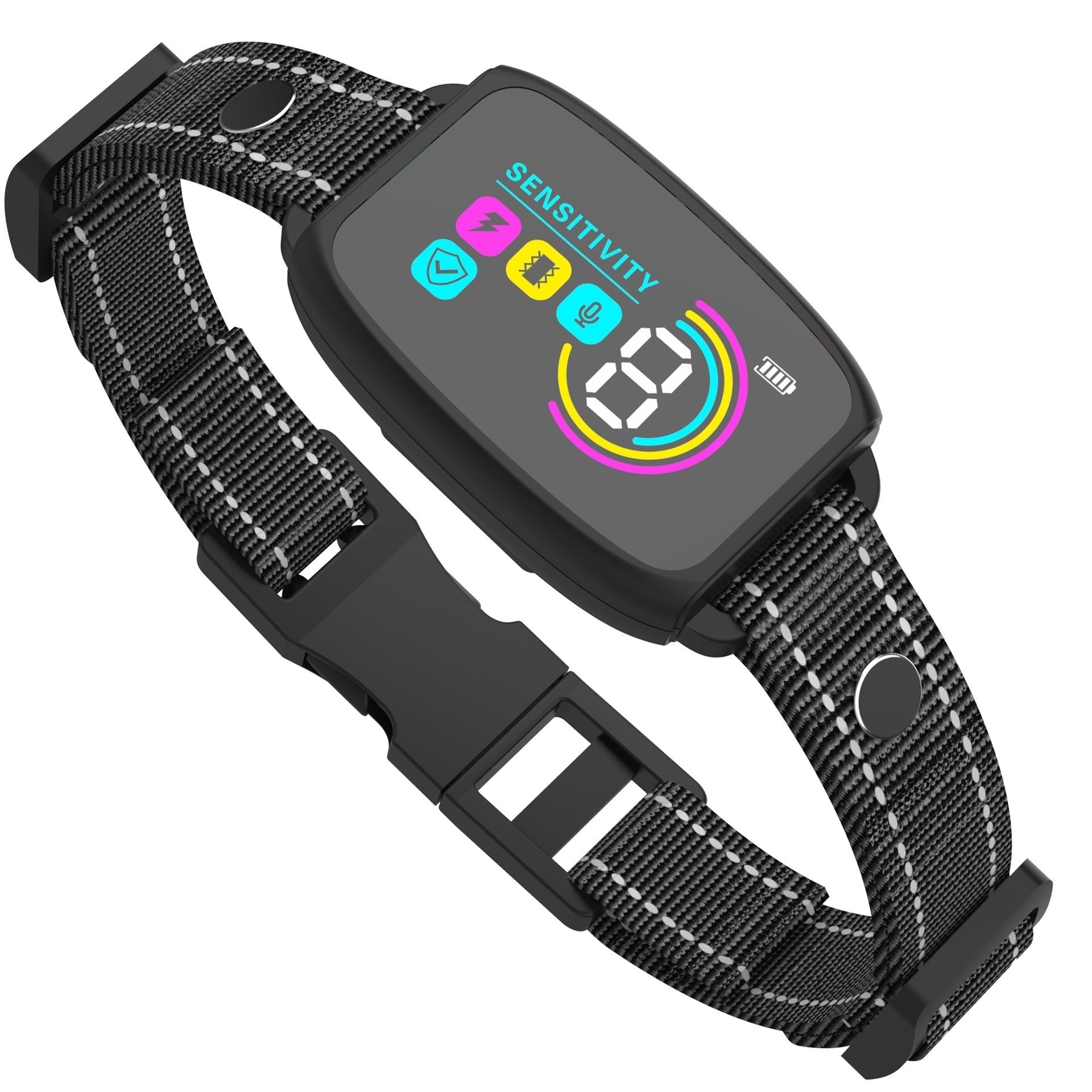 HKM-5732925 Rechargeable Smart Anti-Barking Dog Collar with Waterproof Design and Adjustable Sensitivity for Training