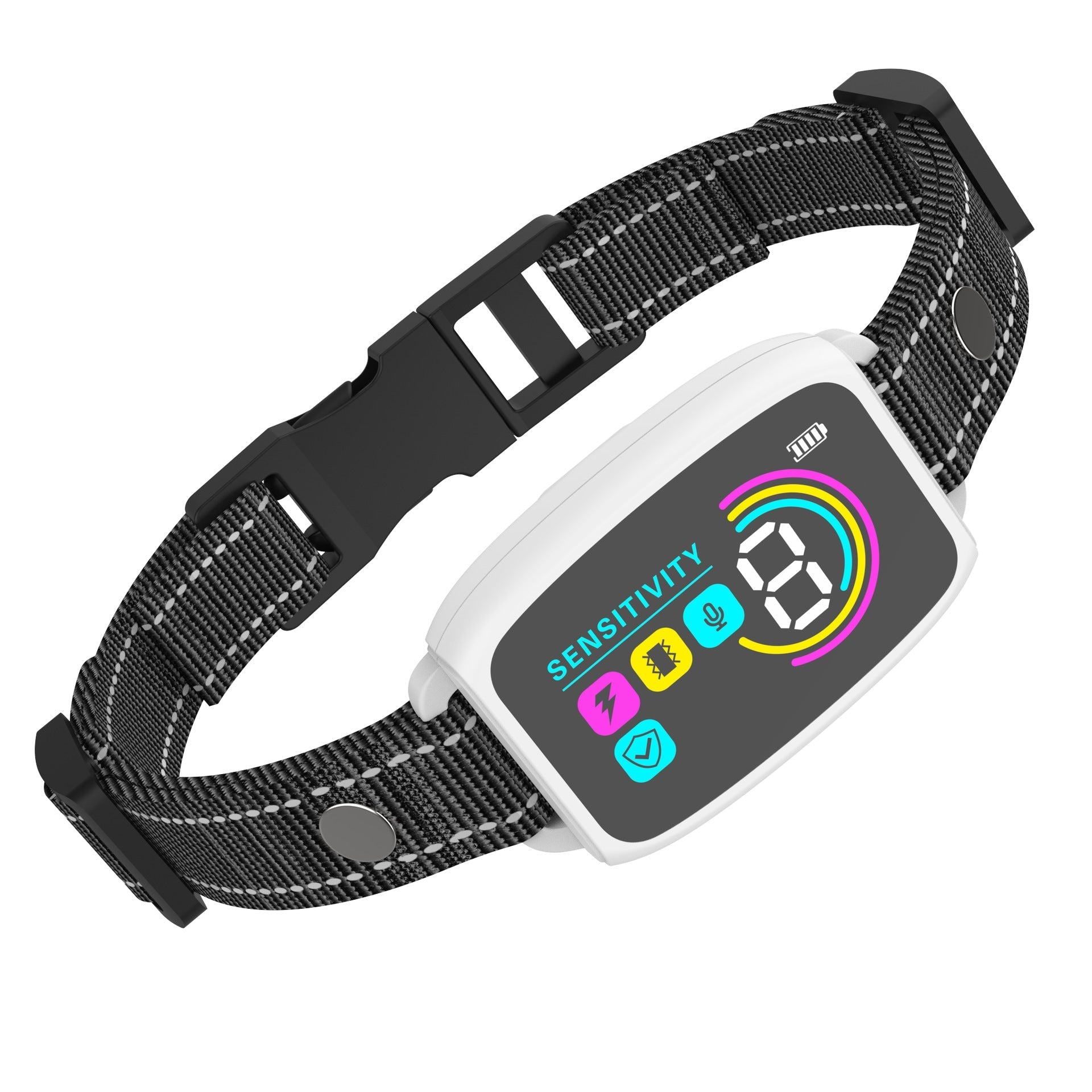 HKM-5732925 Rechargeable Smart Anti-Barking Dog Collar with Waterproof Design and Adjustable Sensitivity for Training