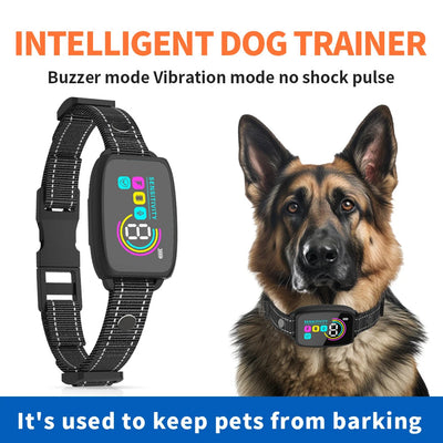 HKM-5732925 Rechargeable Smart Anti-Barking Dog Collar with Waterproof Design and Adjustable Sensitivity for Training