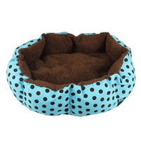 HKM-5733693 Cozy Soft Fleece Pet Bed for Dogs and Cats - Warm Plush House with Brushed Lamb Wool and PP Cotton, Multiple Colors Available
