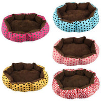 HKM-5733693 Cozy Soft Fleece Pet Bed for Dogs and Cats - Warm Plush House with Brushed Lamb Wool and PP Cotton, Multiple Colors Available