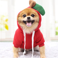HKM-5733821 Apple Costume for Small Dogs and Cats - Fruity Cotton Vest Shirt for Pets