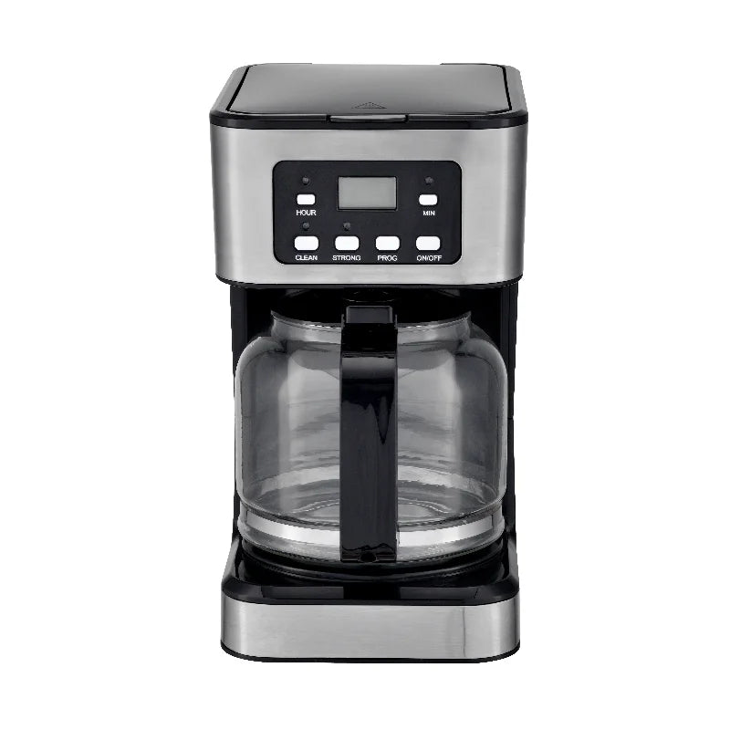 HKM-573395 Professional 1.5 L Drip Coffee Maker with LED Display for 12 Cups Brewing
