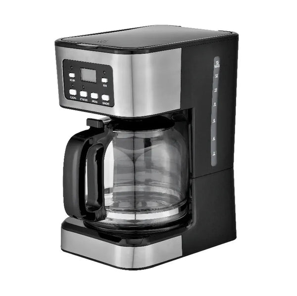 HKM-573395 Professional 1.5 L Drip Coffee Maker with LED Display for 12 Cups Brewing