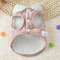 HKM-5734077 Cozy Lamb Velvet Dog Costume for Small Pets