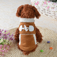 HKM-5734077 Cozy Lamb Velvet Dog Costume for Small Pets