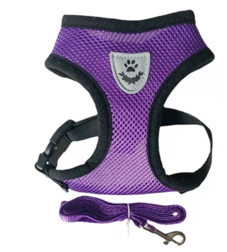 HKM-5735229 High-End Multi-Color Mesh Dog Harness for Comfortable Walks